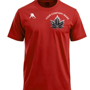 Toronto Fan Club Hockey T-Shirt / Red Upper Left Small Design